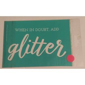 Chalk Couture Self-Adhesive Reusable 5x7 Transfer-When in Doubt